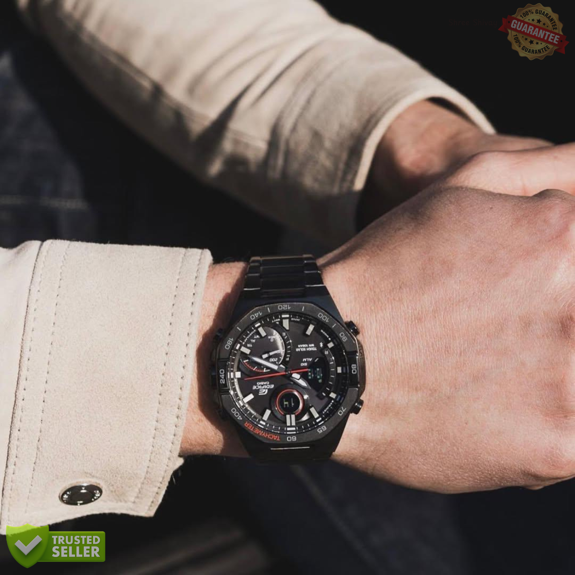 M- EDIF21141-Black Red Magic Watch.
