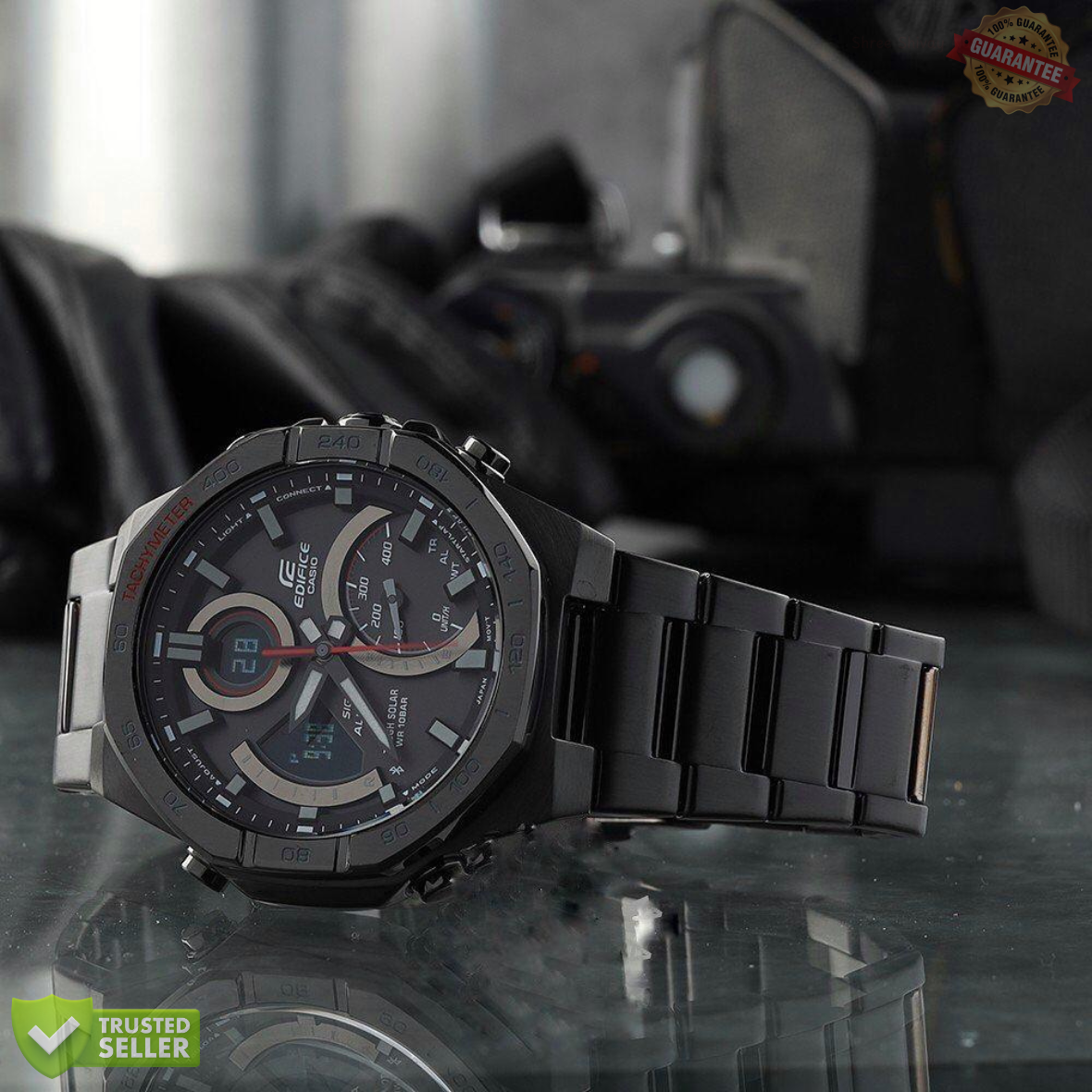 M- EDIF21141-Black Red Magic Watch.