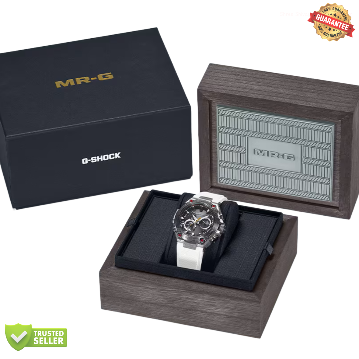MR-G-511PR10 White Black Watch: