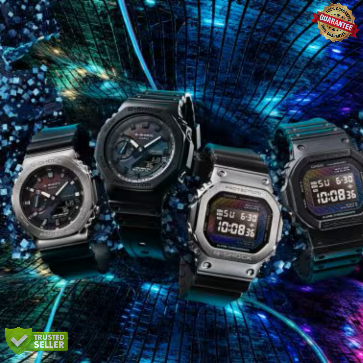 GW-YR1125 Grey Dial Black Belt Watch: