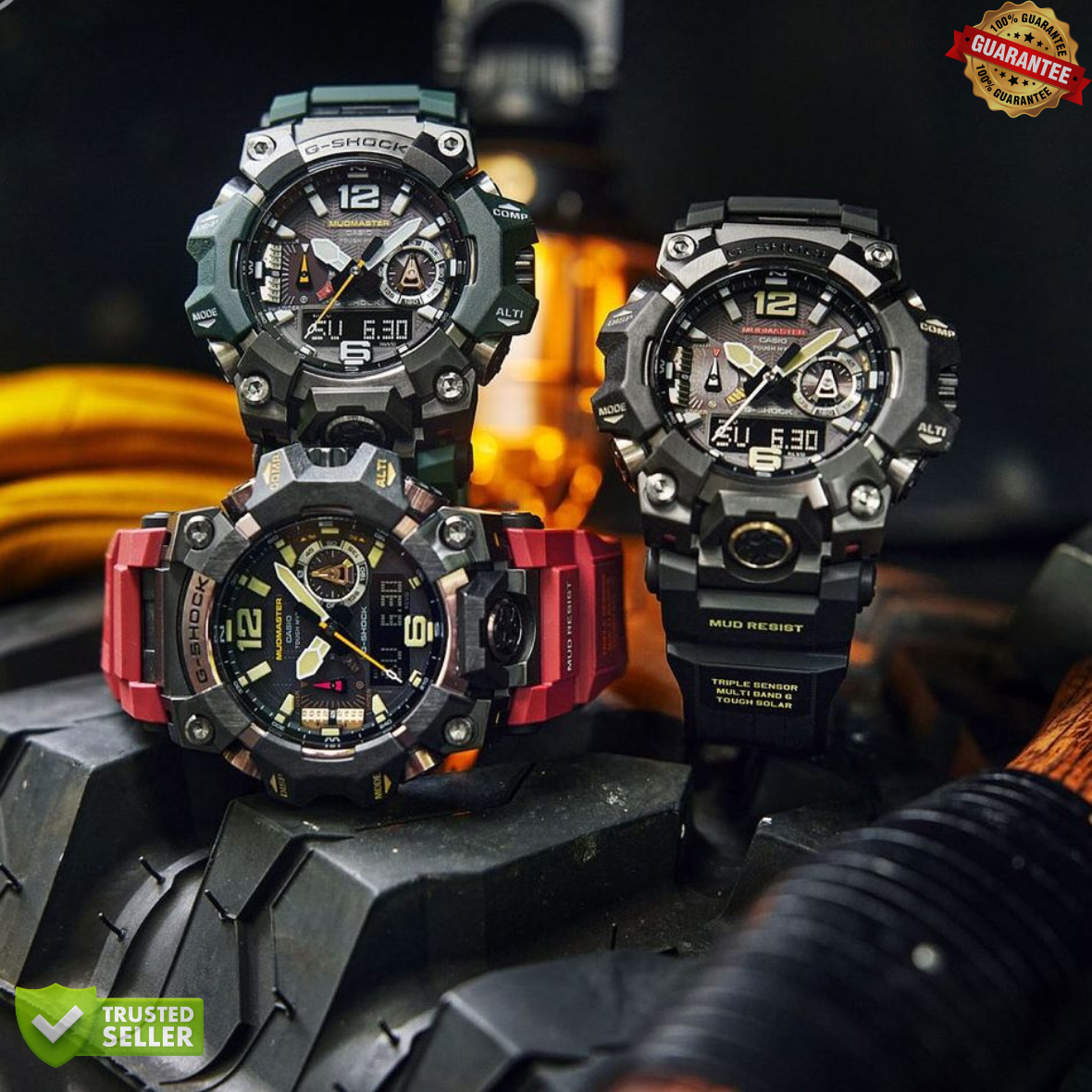 MT-G11121411 Mud Master Black Grey Tough Watch: