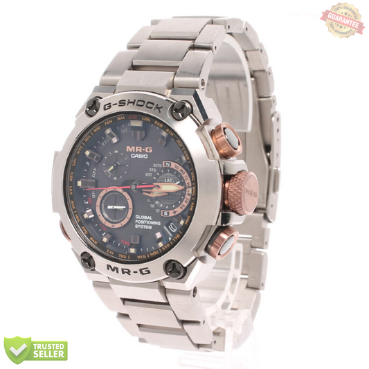 MR-G-21L2102 Pink Sapphire Crystal Watch:
