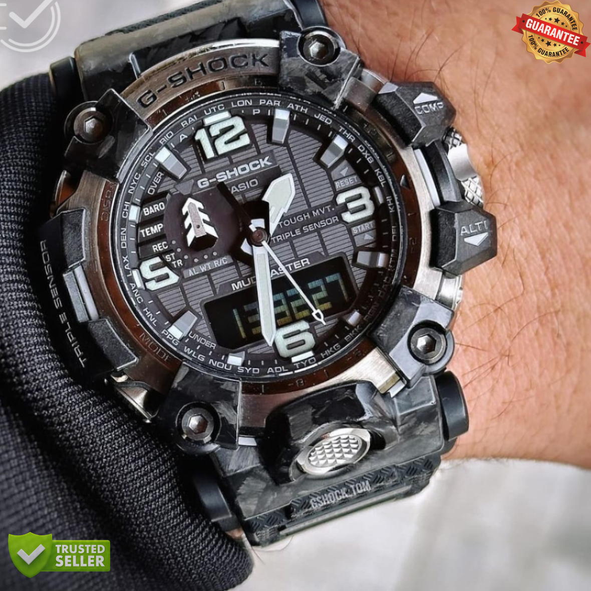 MT-G11121411 Mud Master Black Grey Tough Watch: