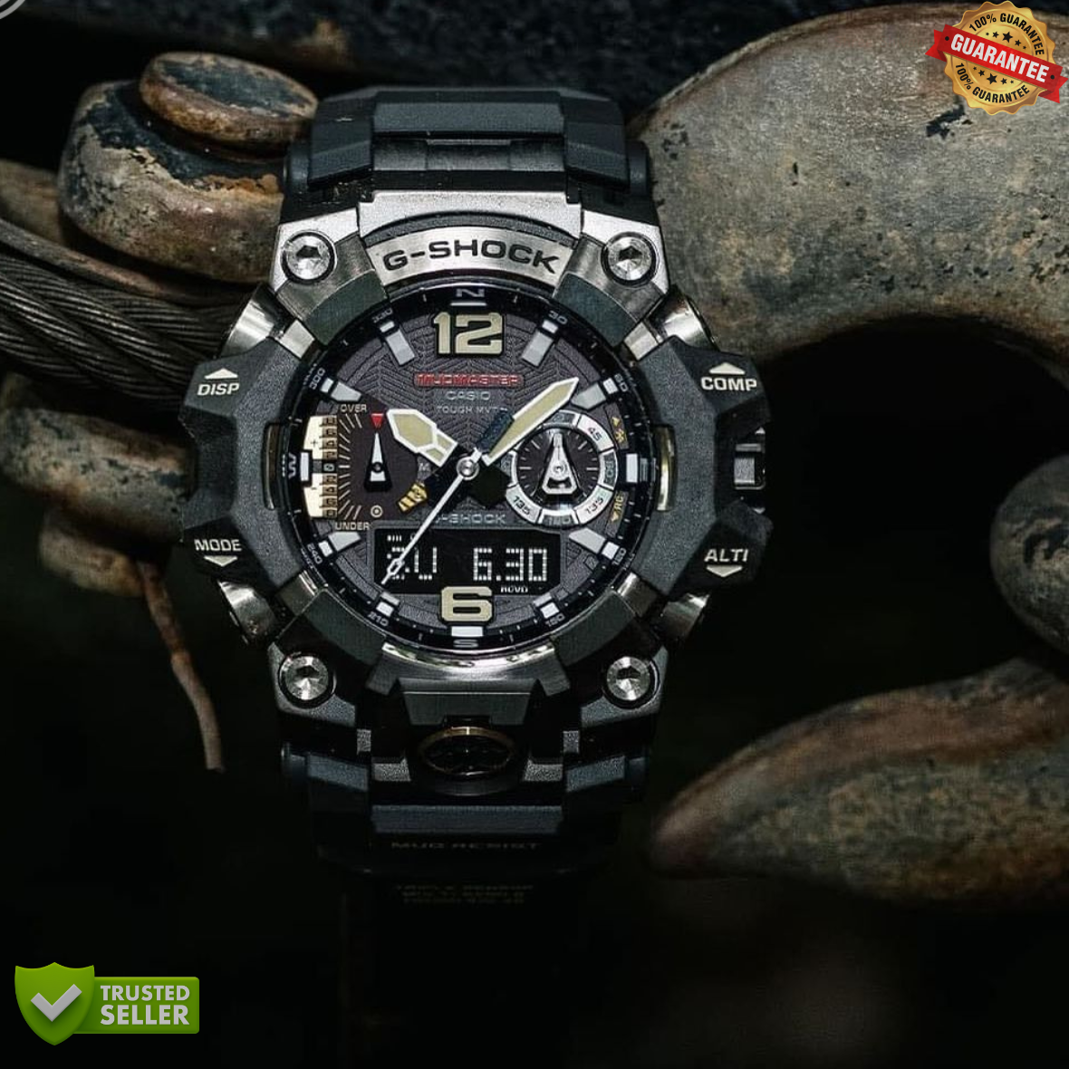 MT-G11121411 Mud Master Black Grey Tough Watch: