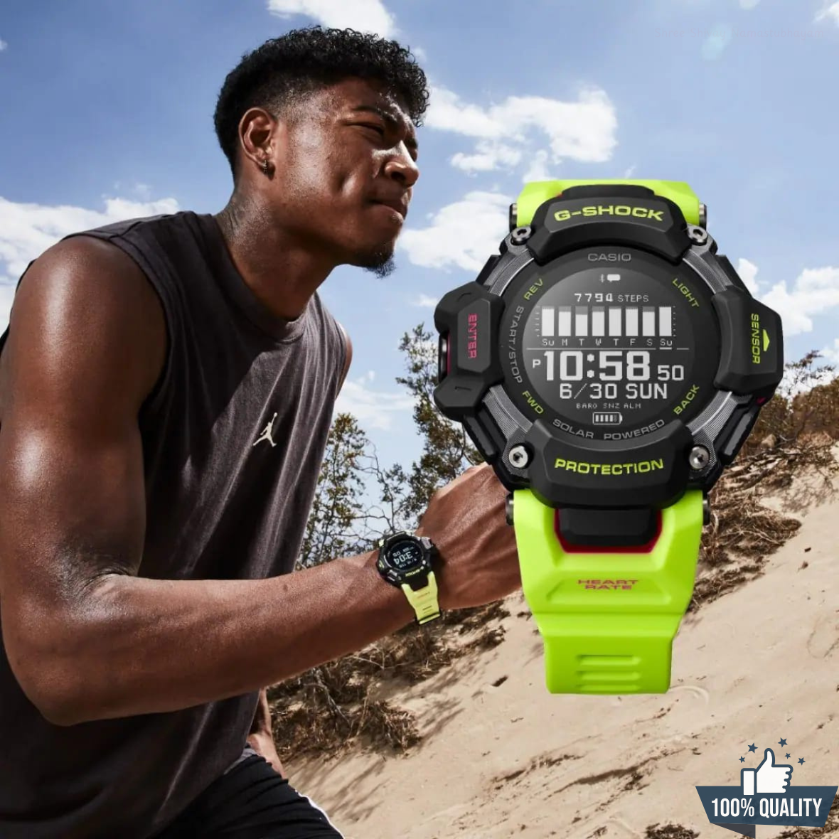 GR-Y1221100 G-Squad Red/Green Watch.